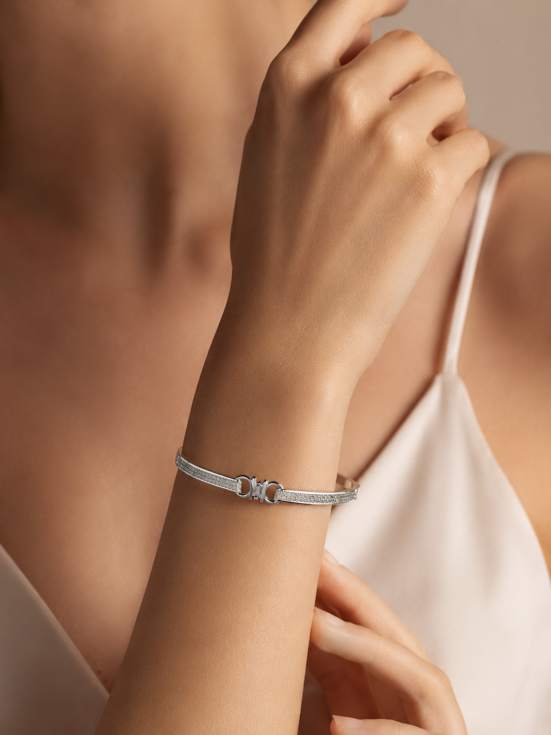 Love Mark Silver Bracelet