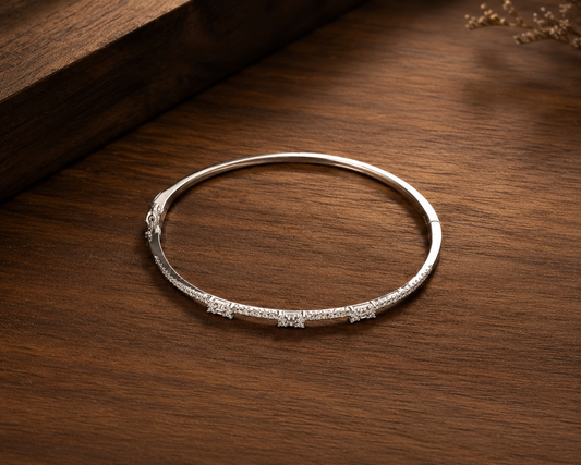 Schiffon Silver Kada