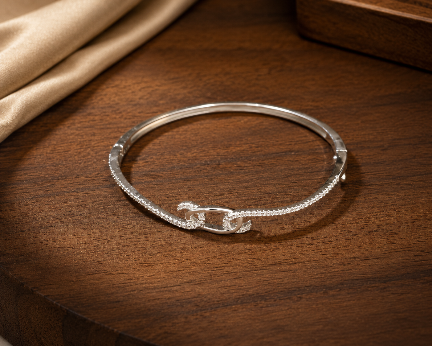 Wave Flow Silver Kada