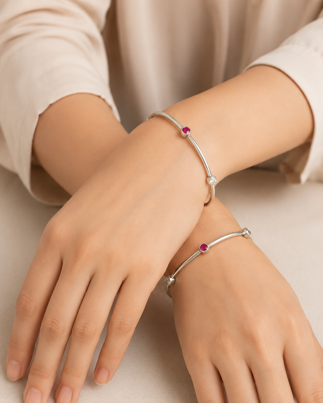 Ruby Spark CZ Bangle