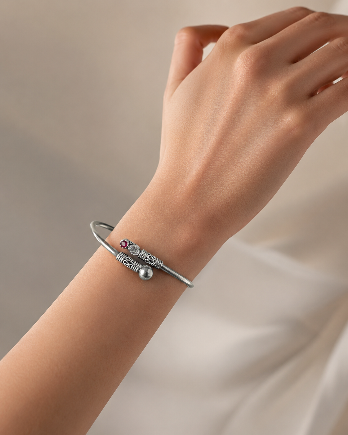Red Cut CZ Kada