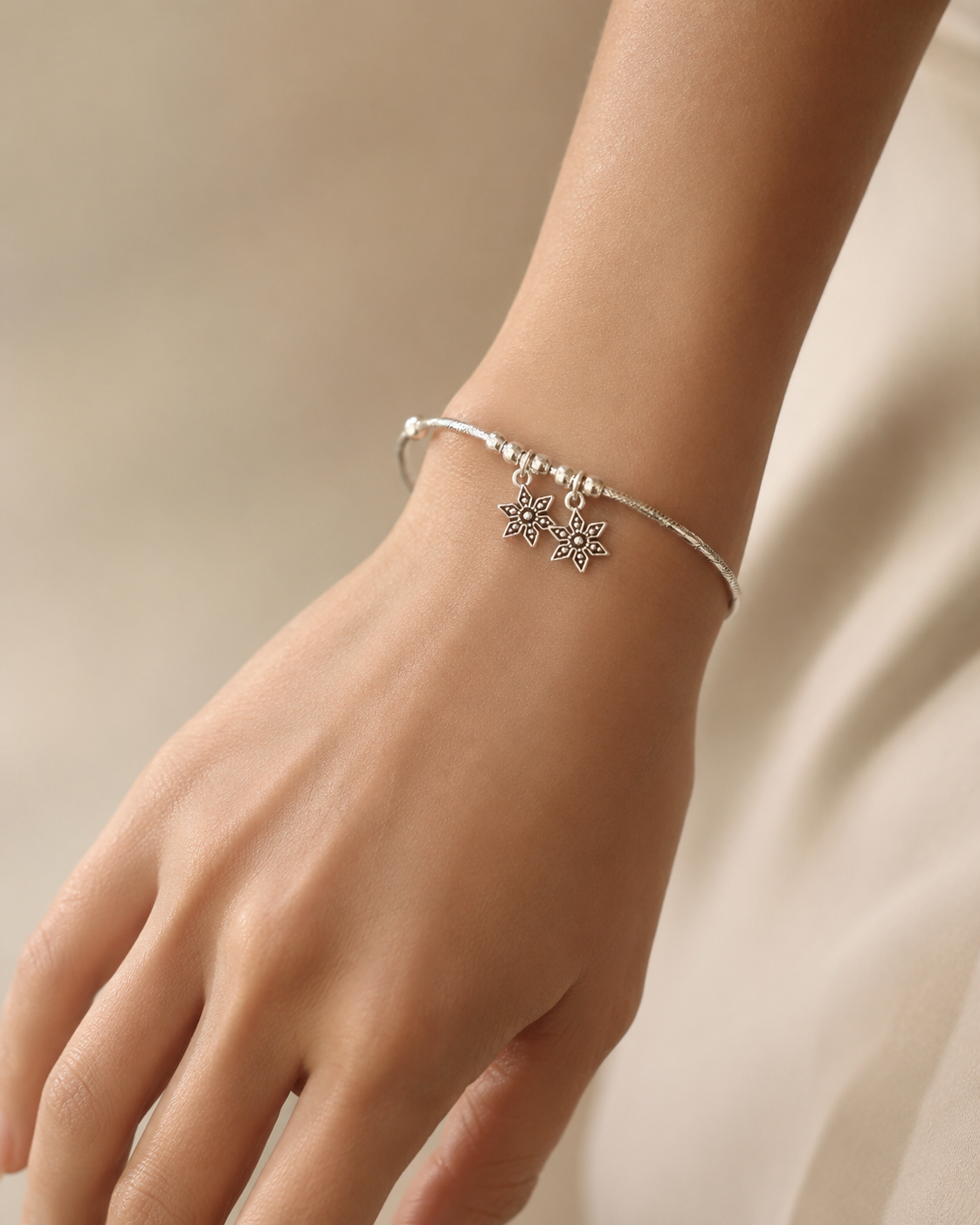Star Charm Silver Bracelet