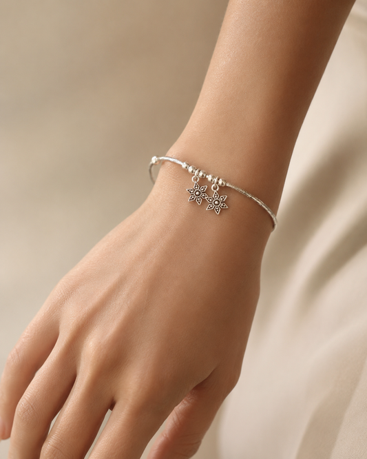 Star Charm Silver Bracelet