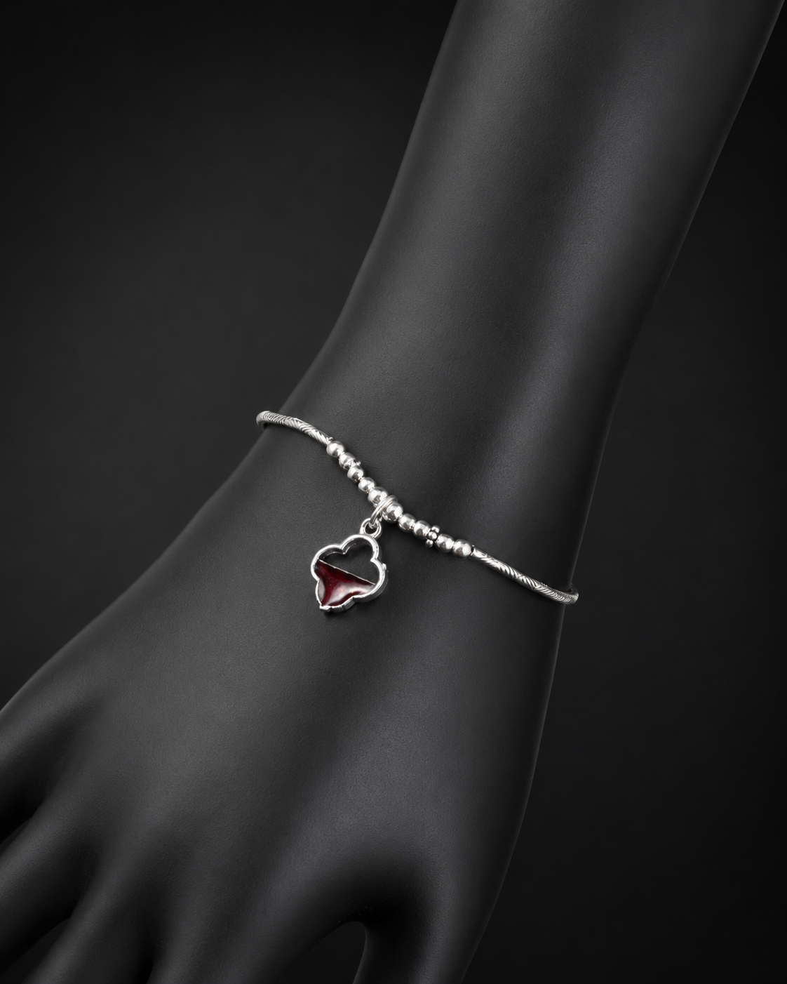 Red Cleef Charm Bracelet