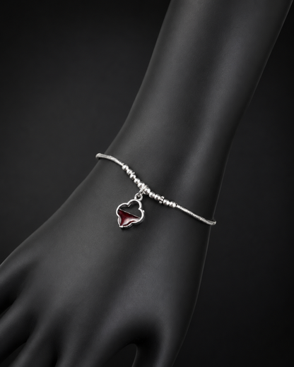 Red Cleef Charm Bracelet