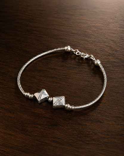 Kite Charm Silver Bracelet