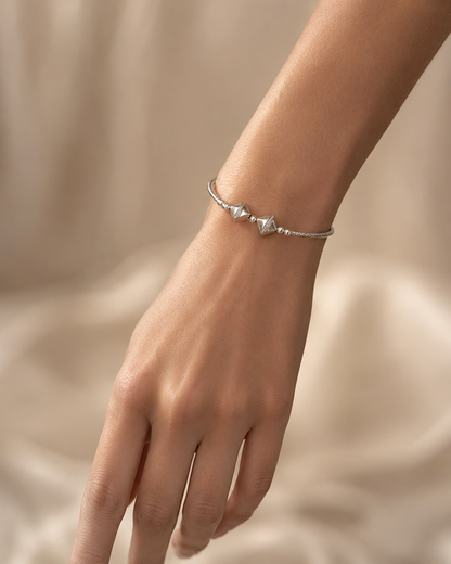 Kite Charm Silver Bracelet