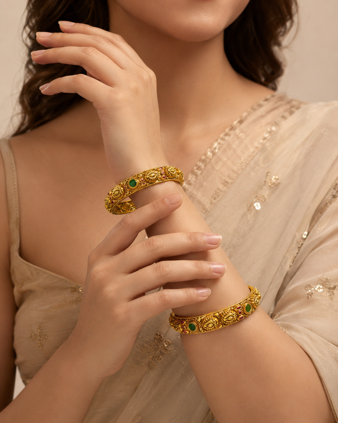 Gandaberunda Regal Gold Bangle
