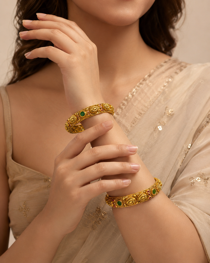 Gandaberunda Regal Gold Bangle