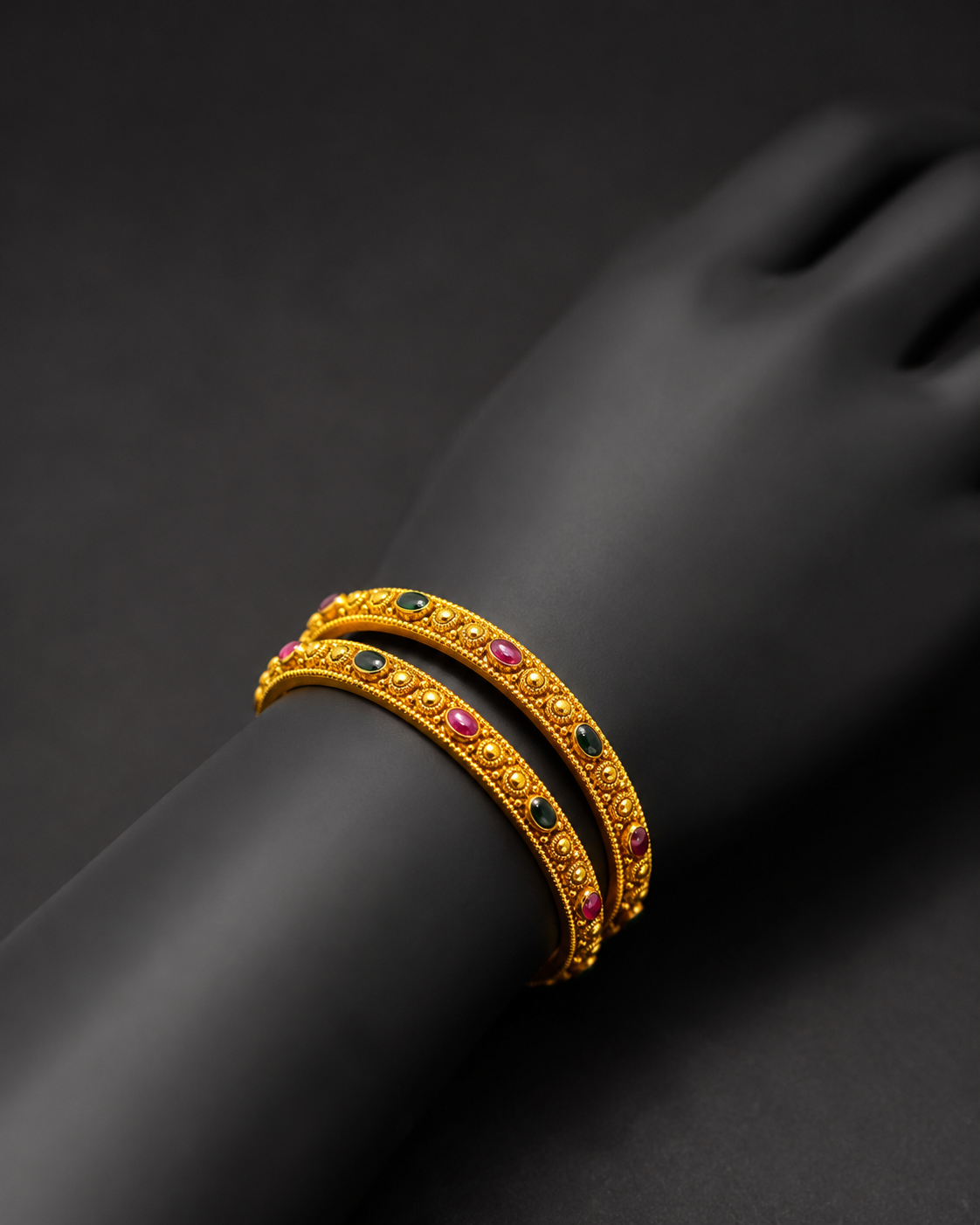 Multicolour Gold Festive Bangle