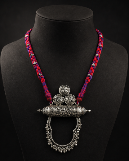 Royal Antique Silver Heritage Necklace