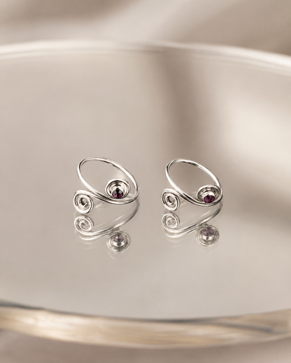 The Earthy Brown Stone Toe Ring