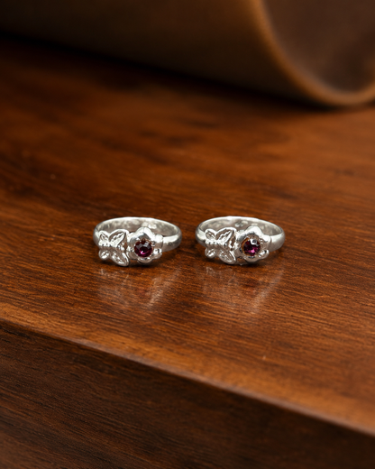 The Brown Stone CZ Toe Ring