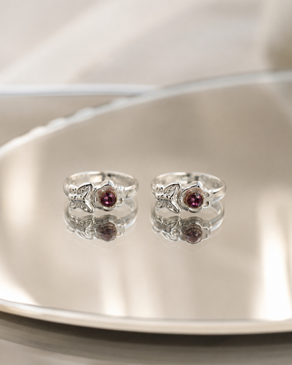 The Brown Stone CZ Toe Ring