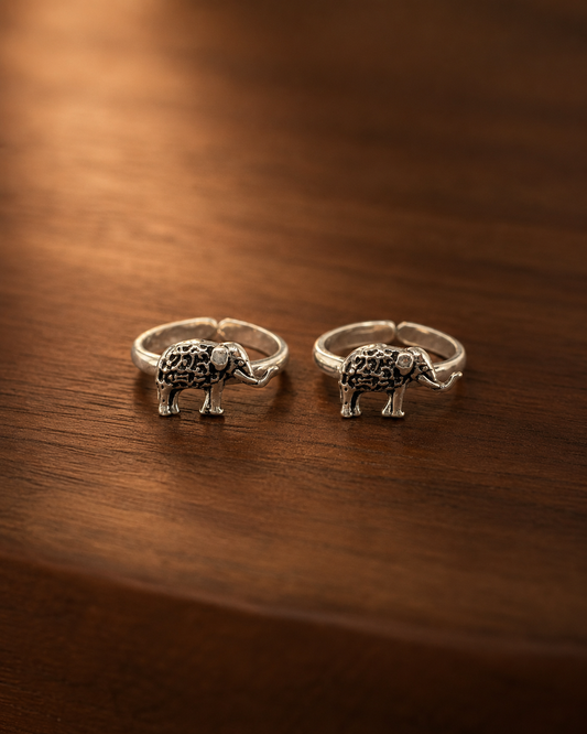 The Majestic Elephant Toe Ring