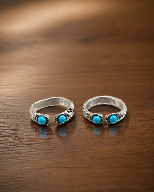 The Turquoise Filigree Toe Ring