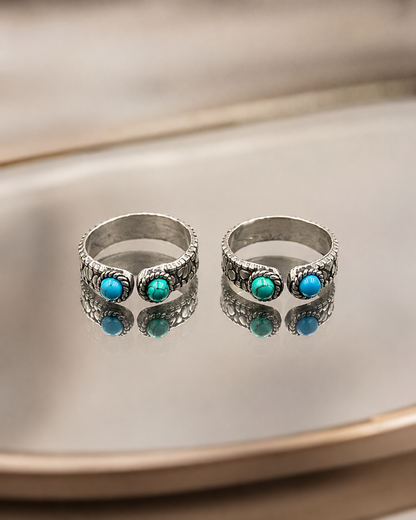 The Vibrant Turquoise Zest Toe Ring