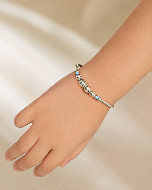 Pink Flower Pair Kada