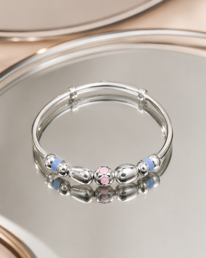 Pink Flower Pair Kada