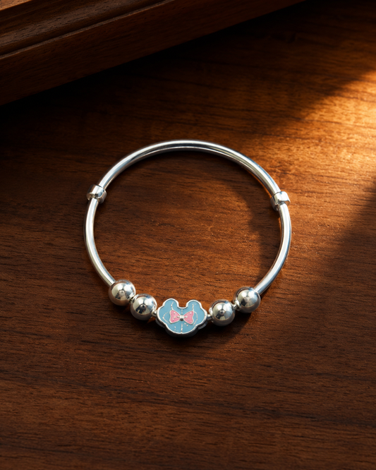 Blue Bow Charm Kada