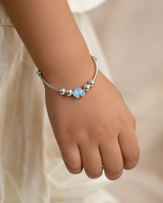 Blue Bow Charm Kada