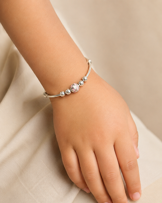 Silver Beads Kada