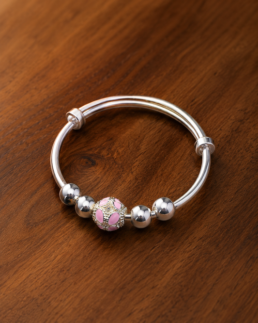 Silver Beads Kada