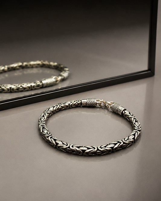 Heritage Tribal Design Oxidised Bracelet