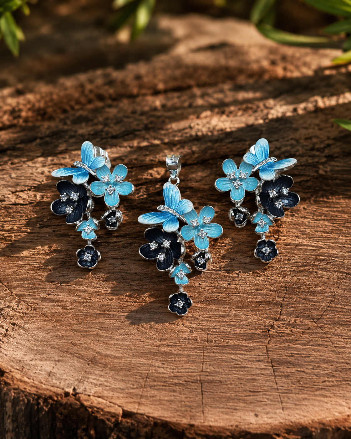 Artistic Enamel Butterfly Set