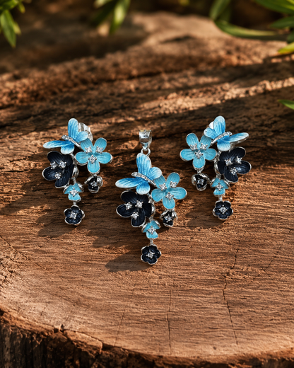 Artistic Enamel Butterfly Set