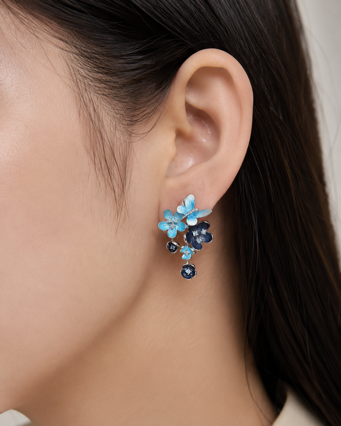 Artistic Enamel Butterfly Set