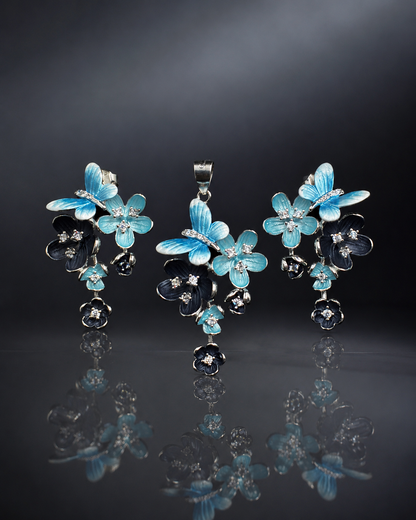 Artistic Enamel Butterfly Set