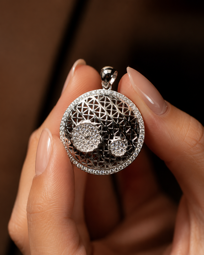 Intricate CZ Casting Netted Set