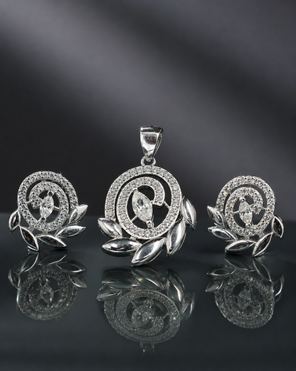 Elegant CZ Marquis Design Set