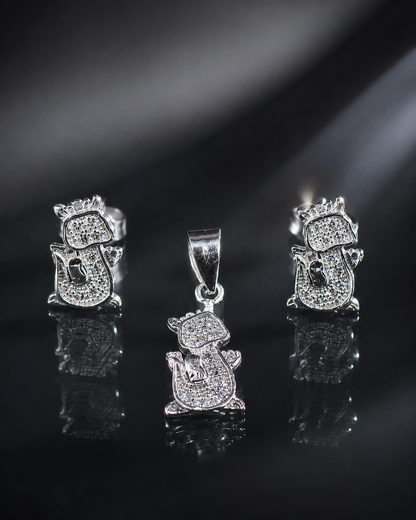 Playful Cartoon Design CZ Set