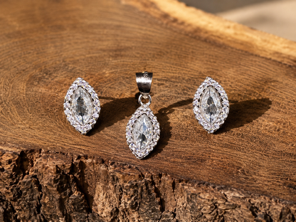 Pristine White Stone CZ Set