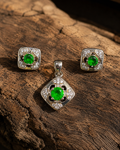 Royal Emerald Stone Set