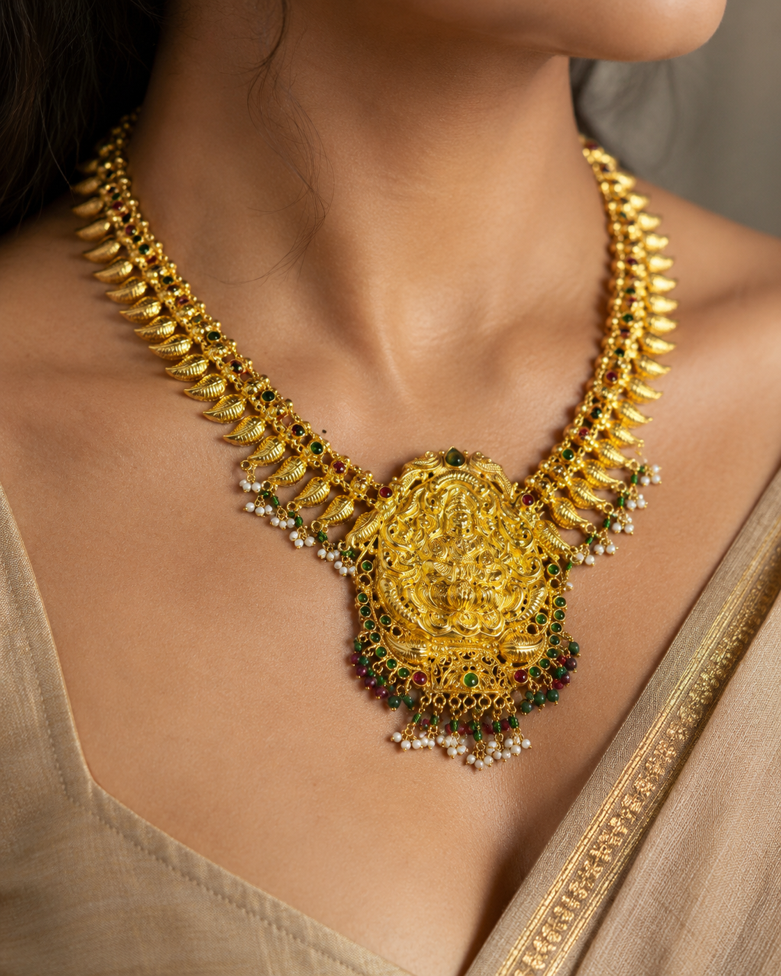 Elegant Gold-Polished Choker