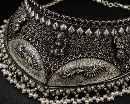 Grand Antique Silver Choker