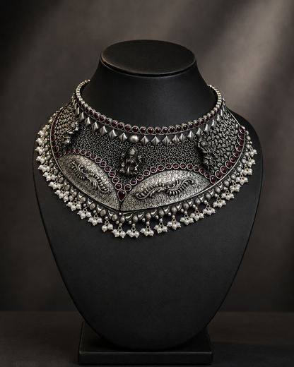 Grand Antique Silver Choker
