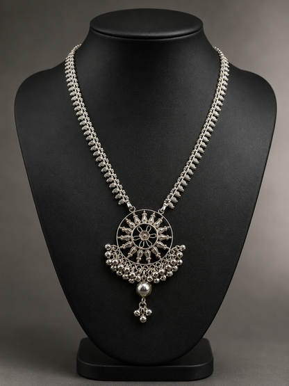 Majestic Antique Silver Necklace