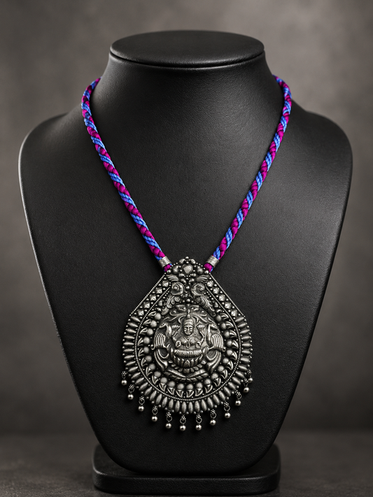Traditional Antique Silver Necklace
