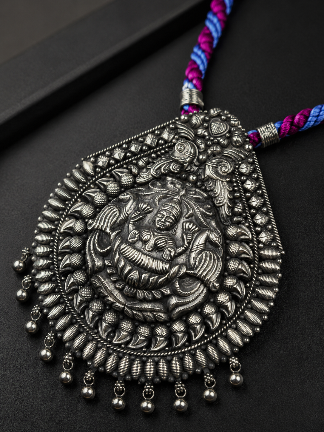 Traditional Antique Silver Necklace