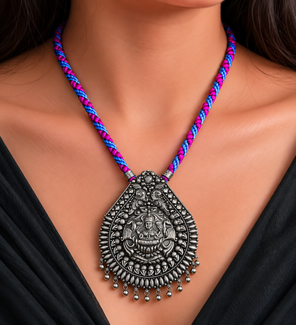 Traditional Antique Silver Necklace