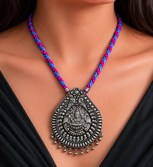 Traditional Antique Silver Necklace