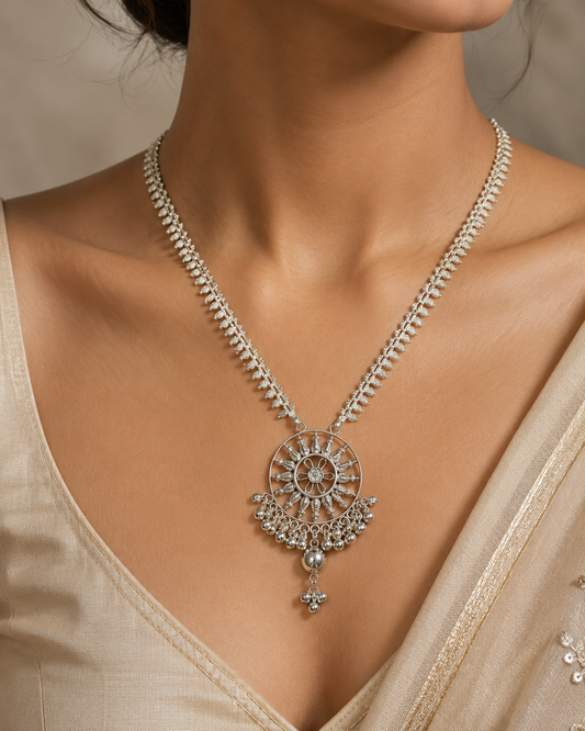 Majestic Antique Silver Necklace