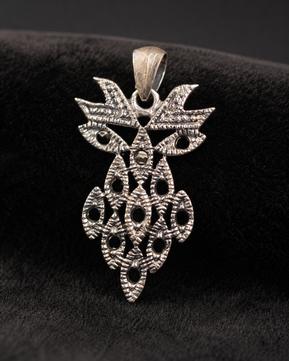 Artisan Filigree Marcasite Pendant