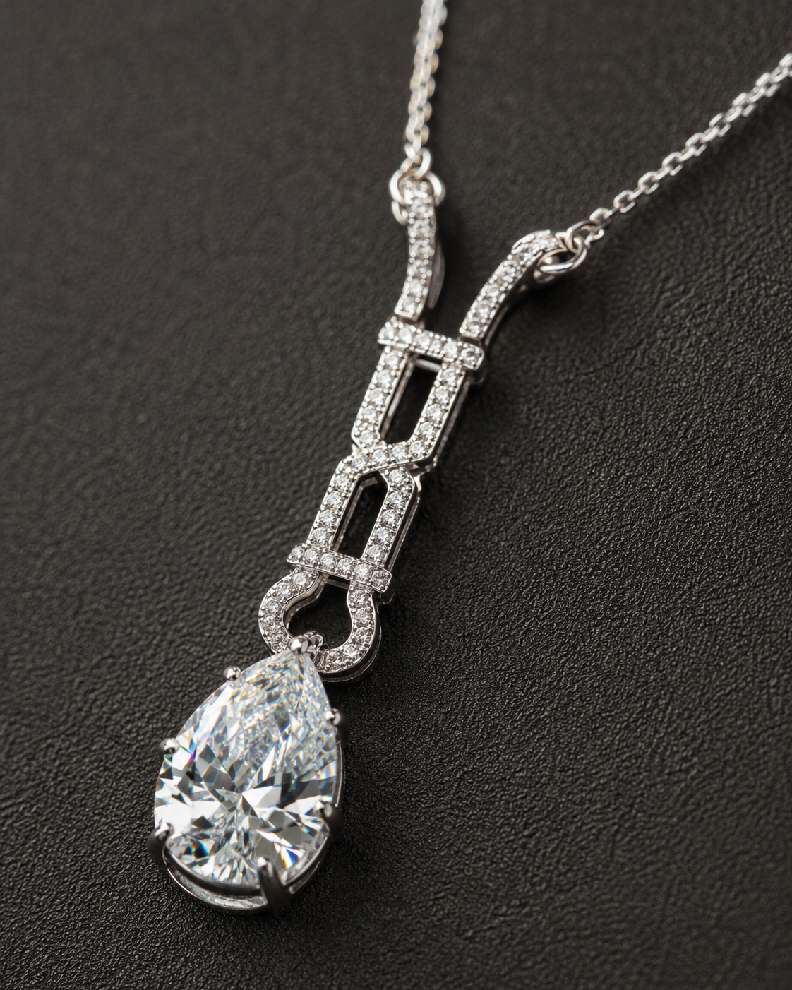 Classic CZ Stone Necklace & Earring Set