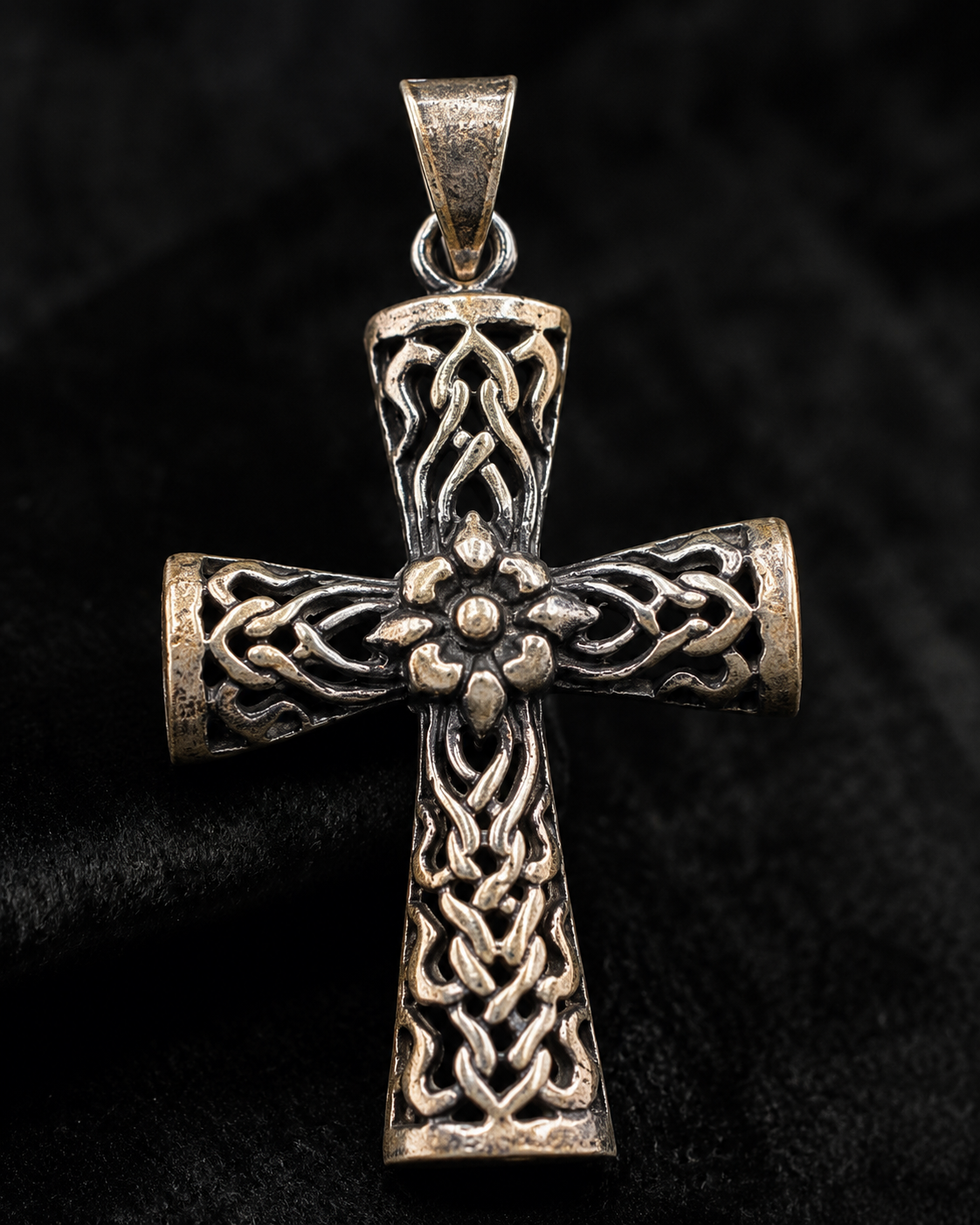 Ornate Filigree Cross Pendant
