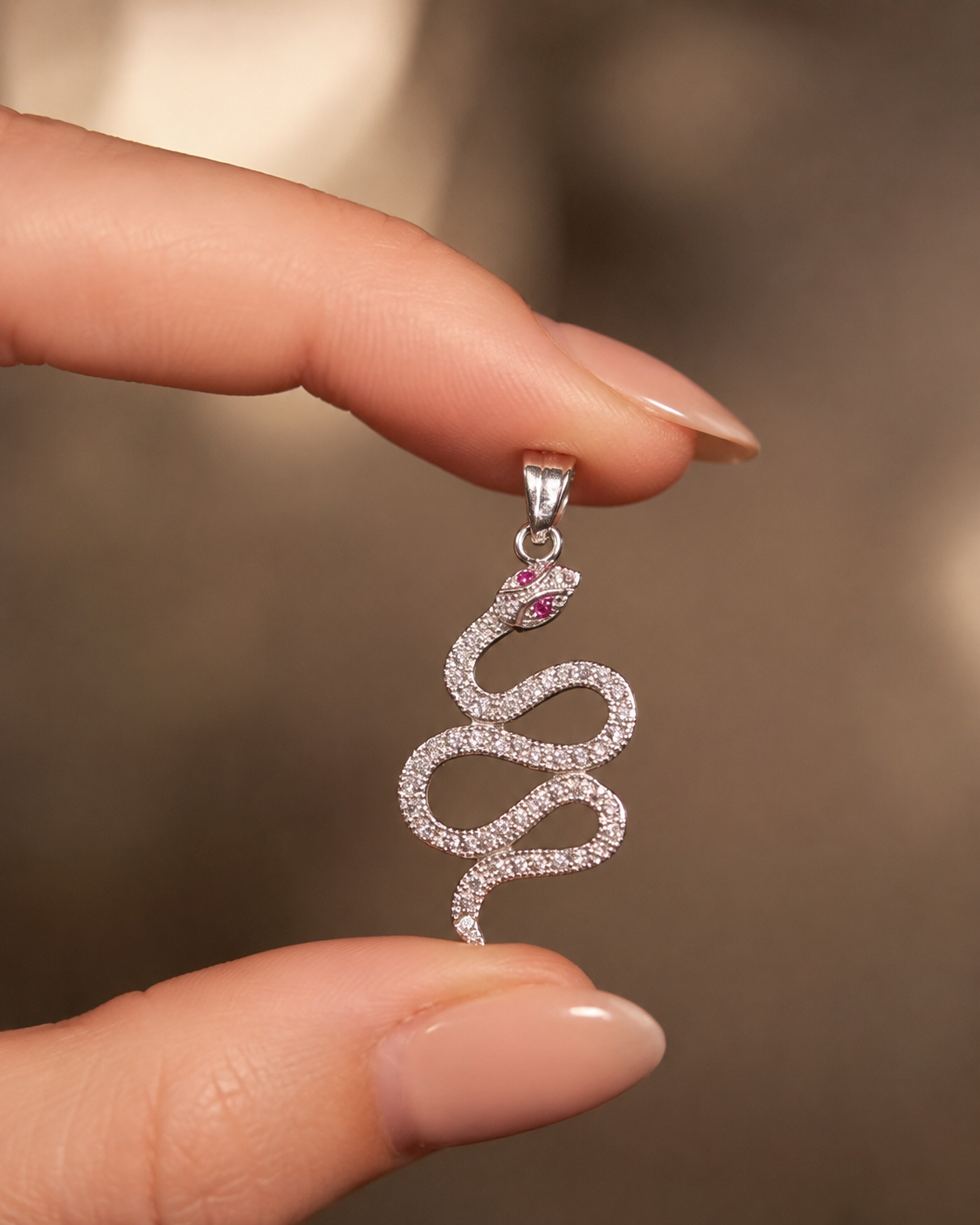 Coiled Snake Pendant